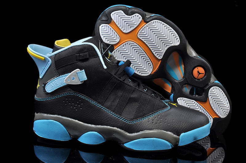 100% Hight Quality Air Jordan 6 Rings Mens Black/blue